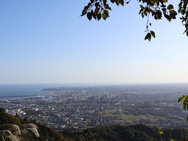 笛吹段公園から眺める焼津の景色