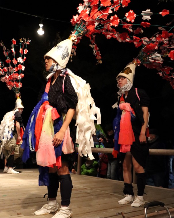 藤守の田遊び 演技シーン