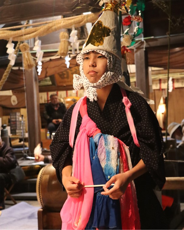 藤守の田遊び 演者