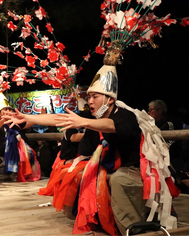 藤守の田遊び 演技シーンその2